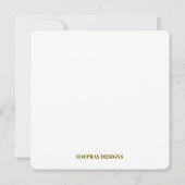 DANK IHNEN KARTENPLATZ - PEONY EINLADUNG (Rückseite)