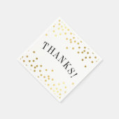 DANK IHNEN luxuriöse stilvolle goldene Konfetti Sp Serviette (Ecke)