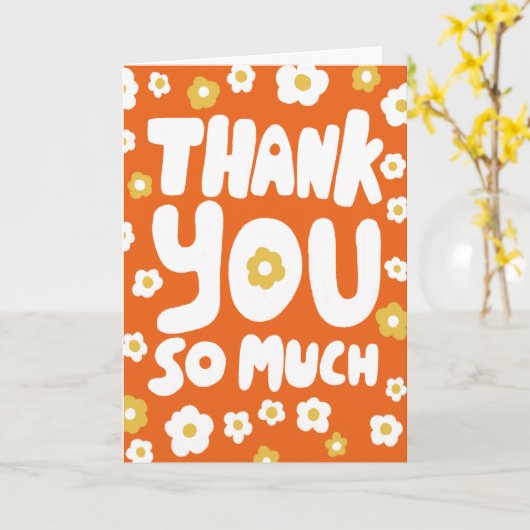 DANK IHNEN MÖCHTEN SIE farbenfrohe, kurvenreiche B Karte (Gelbe Blume)