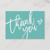 DANK IHNEN modernen Unternehmen einfügen Tag Minze (Vorderseite)