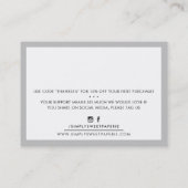 DANK IHNEN modernen Unternehmen einfügen Tag Rabat (Rückseite)