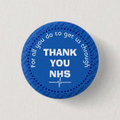 DANK IHNEN NHS individuell anpassbarer Support Button (Vorderseite)