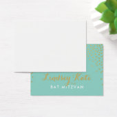 DANK IHNEN NOTIEREN rustikalen Fleck Konfetti Gold (Schreibtisch)