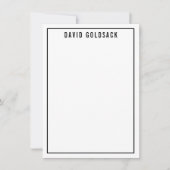 DANK IHNEN NOTWENDIG moderne einfache Bezeichnung  Dankeskarte (Vorderseite)