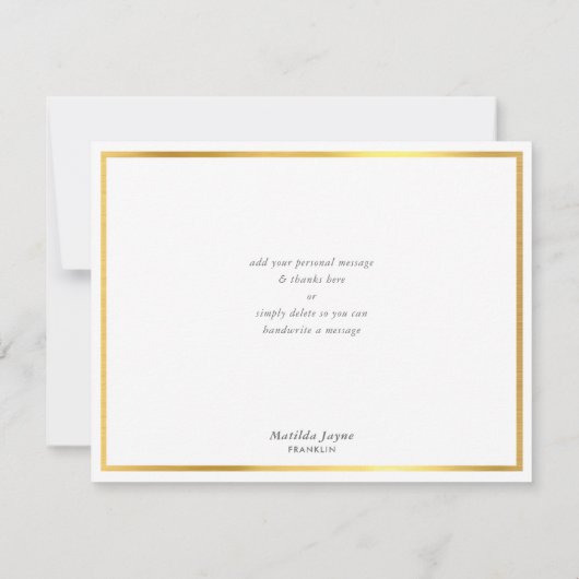 DANK IHNEN NOTWENDIG moderne kühle Korallen rosa G Dankeskarte (Rückseite)