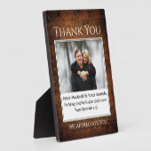 DANK IHNEN PASTOR Shepherd FOTO Plaque Fotoplatte (Seite)