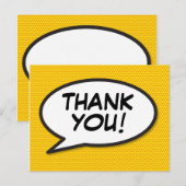 DANK IHNEN Reden Bubble Fun Modernes Comic Buch Postkarte (Vorne/Hinten)