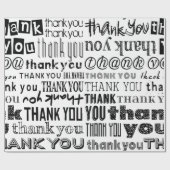 DANK IHNEN Typografie Spezialgeschenkartikel Wrap Geschenkpapier (Flach)