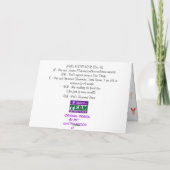 Dank in irgendeiner Sprache Dankeskarte (Rückseite)