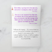 Dank in irgendeiner Sprache Dankeskarte (Innenseite)