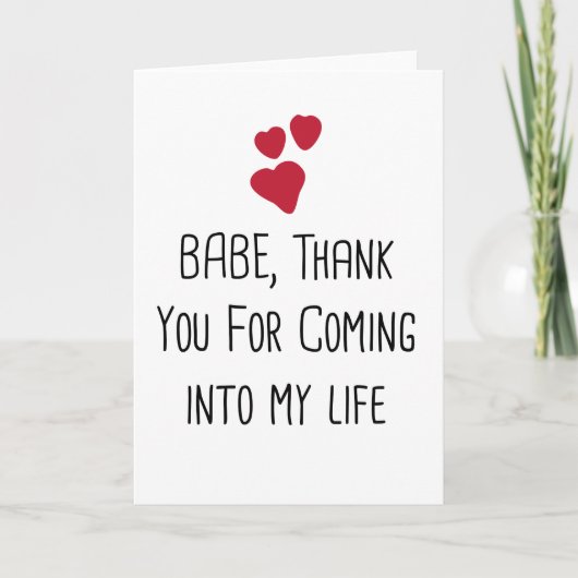 Dank in meinem Leben, ich Liebe Sie Karte (Vorderseite)