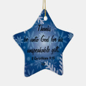 Dank ist zum Gott Keramik Ornament (Rechts)