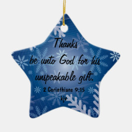 Dank ist zum Gott Keramik Ornament