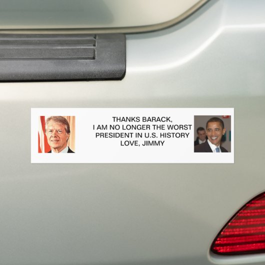 Dank Jimmy Carters Barack Obama Autoaufkleber (Auf Auto)