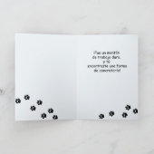 Dank-Job-gut erfolgtes Spanisch, Mops-Hund Dankeskarte (Innenseite)