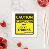 Dank langsamer abfahren serviette (Beispiel)