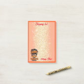 Dank Mama Autumn Text und Farbe anpassen Post-it Klebezettel (Auf Schreibtisch)