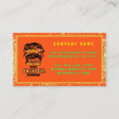 Dank Mama Autumn Text und Farbe anpassen Visitenkarte (Rückseite)