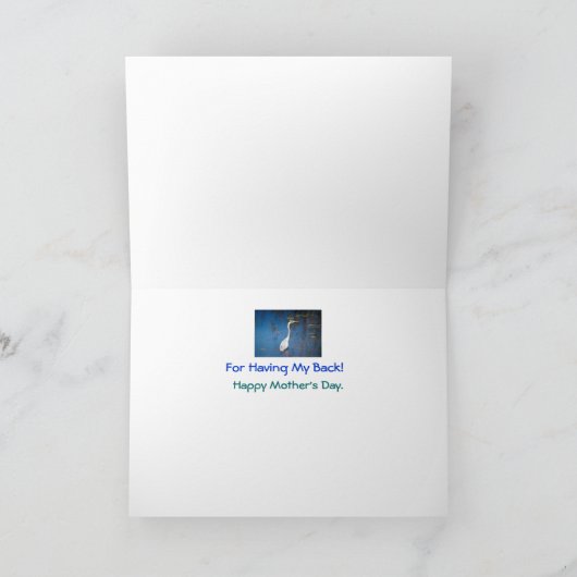 Dank Mama: Dankeskarte (Innenseite)