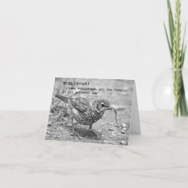 Dank, Mama. (Karte sagt, dass sie schaukelt) Dankeskarte