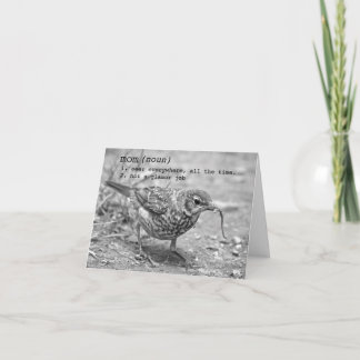 Dank, Mama. (Karte sagt, dass sie schaukelt) Dankeskarte