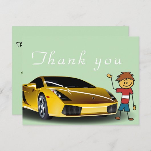 Dank Mechanik Postkarte (Vorne/Hinten)