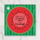 Dank Melon Birthday Watermelon klein Geschenkanhänger (Vorderseite)