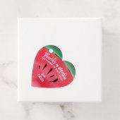 Dank Melon Zitat Red Watermelon Watercolor Geschenkanhänger (Beispiel)