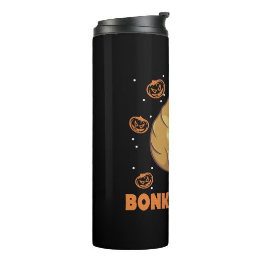 Dank Meme Cheems Halloween Dog Thermosbecher (Nach links gedreht)