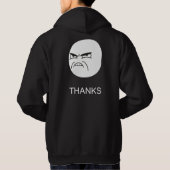 Dank Meme - Entwurfs-schwarzer Kapuzenpulli Hoodie (Rückseite)