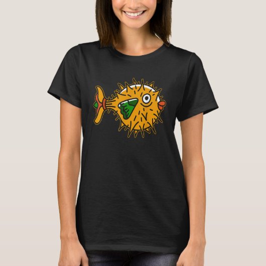Dank Meme Niedlicher Seefisch Puffer T-Shirt (Vorderseite)