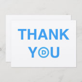 DANK MITTEILUNGSKARTE (Vorne/Hinten)