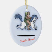 Dank, Obama! Keramik Ornament (Rechts)