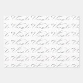 Dank Original Kalligraphie Wrapping Paper Geschenkpapier Set (Vorderseite 3)