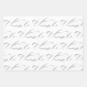 Dank Original Kalligraphie Wrapping Paper Geschenkpapier Set (Vorderseite 2)