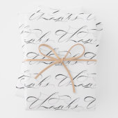 Dank Original Kalligraphie Wrapping Paper Geschenkpapier Set (Beispiel)