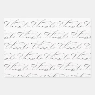 Dank Original Kalligraphie Wrapping Paper Geschenkpapier Set