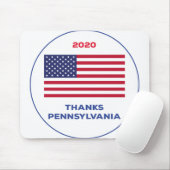 Dank Pennsylvania 2020-Wahl Mousepad (Mit Mouse)