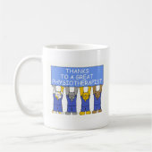 Dank-Physiotherapeut Kaffeetasse (Links)