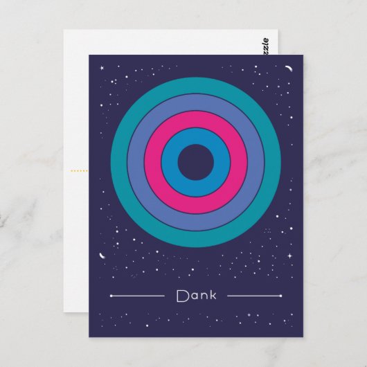 Dank Postkarte (Vorne/Hinten)