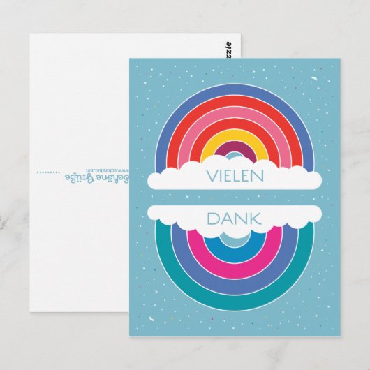 Dank Postkarte (Vorne/Hinten)