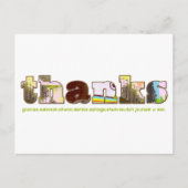 Dank Postkarte - mehrsprachig (Vorderseite)