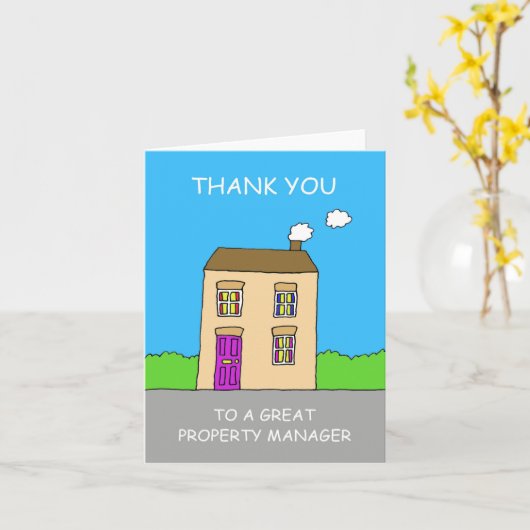 Dank Property Manager Karte (Gelbe Blume)