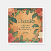 🌹 Dank Rose Romance: Jugendstil-Splendor Serviette (Vorderseite)