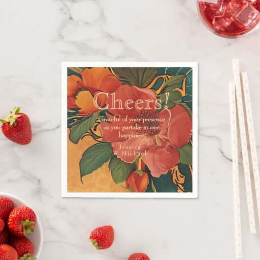 🌹 Dank Rose Romance: Jugendstil-Splendor Serviette (Beispiel)