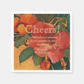 🌹 Dank Rose Romance: Jugendstil-Splendor Serviette (Vorderseite)