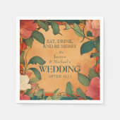 🌹 Dank Rose Romance: Jugendstil-Splendor Serviette (Vorderseite)