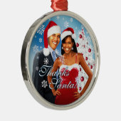 Dank, Sankt-Weihnachtsverzierung Ornament Aus Metall (Rechts)