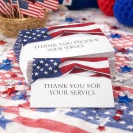 DANK SCHÖN für Ihre Veteranen-Flagge Postkarte