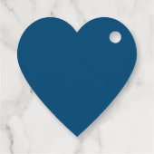 Dank Skript weiß blaue Hochzeit Geschenkanhänger (Rückseite)